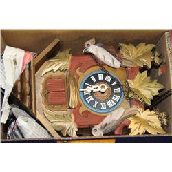 GERMAN WOOD CARVED CUCKOO CLOCK