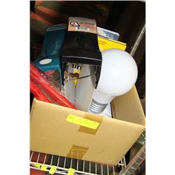 BOX WITH 2 LARGE BINDERS, 3D ANIMATION BULB COLOR