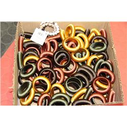 FLAT OF NAPKIN HOLDERS VARIOUS COLORS