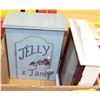 Image 1 : 2 SMALL CURIO CABINETS INCLUDING JELLY AND JAM