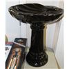 Image 1 : BLACK BIRD BATH WITH LOCKING REMOVABLE TOP