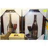 Image 1 : 2 BRAND NEW FRAMED PICS OF CHAMPAGNE 20"X28"