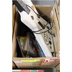 XBOX CONTROLLERS (5), GUITAR HERO, X-PLORER