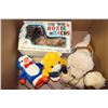 Image 1 : BOX WITH PLUSH ANIMATED VINTAGE DOGS AND ANIMALS