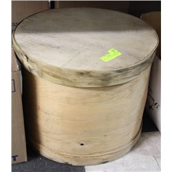 1959 ROUND CHEESE WOODEN BOX