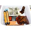 Image 1 : BOX OF NATIVE DECORATIVE ORNAMENTS ETC