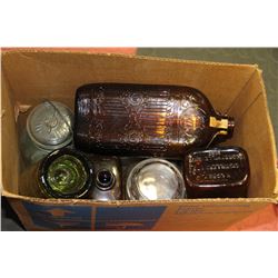 BOX OF VINTAGE BOTTLES