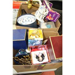 2 BOXES OF ESTATE MISC. INCL COLLECTIBLES BABY