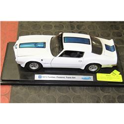 1972 PONITAC FIREBIRD TRANSAM DIECAST COLLECTIBLE