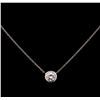 Image 1 : 0.46 ctw Diamond Necklace - 14KT White Gold