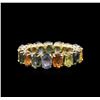Image 2 : 9.50 ctw Multi Color Sapphire Ring - 14KT Yellow Gold