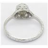 Image 8 : 0.33 ctw Vintage Diamond Ring - 14KT White Gold