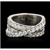 Image 1 : 14KT White Gold 2.74 ctw Diamond Ring