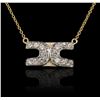 Image 1 : 14KT Yellow Gold 0.50 ctw Diamond Necklace