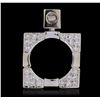 Image 1 : 18KT White Gold 0.50 ctw Diamond Pendant