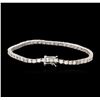 Image 2 : 14KT White Gold 6.71 ctw Diamond Tennis Bracelet