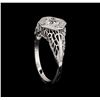 Image 4 : 0.35 ctw Diamond Ring - 14KT White Gold