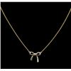 Image 2 : 14KT Yellow Gold Bow Necklace