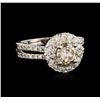 Image 1 : 14KT White Gold 2.10 ctw Diamond Ring