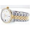 Image 8 : Rolex Two-Tone Diamond DateJust Men's Watch