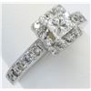 Image 2 : 0.72 ctw Diamond Ring - 14KT White Gold