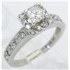 Image 5 : 0.72 ctw Diamond Ring - 14KT White Gold