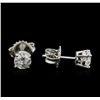 Image 2 : 0.96 ctw Diamond Stud Earrings - 14KT White Gold