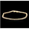 Image 1 : 14KT Yellow Gold 1.89 ctw Diamond Tennis Bracelet