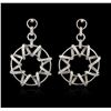 Image 1 : 14KT White Gold 1.49 ctw Diamond Earrings