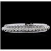 Image 1 : 7.25 ctw Diamond Tennis Bracelet - 14KT White Gold