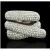 Image 1 : 14KT White Gold 2.68 ctw Diamond Ring
