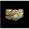 Image 2 : 1.25 ctw Diamond Wedding Ring Set - 14KT Yellow Gold