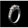 Image 3 : 14KT White Gold 1.38 ctw Diamond Ring