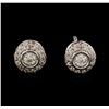 Image 1 : 14KT White Gold 0.52 ctw Diamond Earrings