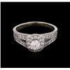 Image 2 : 0.99 ctw Diamond Ring - 14KT White Gold