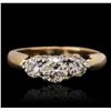 Image 1 : 14KT Yellow Gold 0.97 ctw Diamond Ring