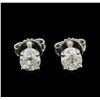 Image 1 : 1.19 ctw Diamond Stud Earrings - 14KT White Gold