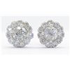 Image 1 : 1.19 ctw Diamond Earrings - 14KT White Gold