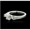 Image 1 : 18KT White Gold 1.32 ctw Diamond Ring