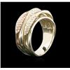 Image 3 : 14KT Three-Tone Gold 0.27 ctw Diamond Ring