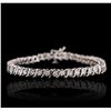 Image 1 : 14KT White Gold 2.46 ctw Diamond Tennis Bracelet