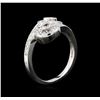 Image 3 : 14KT White Gold 0.62 ctw Diamond Ring
