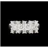 Image 2 : 14KT White Gold 1.54 ctw Diamond Ring
