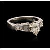Image 1 : 14KT White Gold 1.27 ctw Diamond Ring