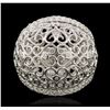 Image 2 : 14KT White Gold 0.71 ctw Diamond Ring