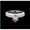 Image 2 : 1.81 ctw Light Brown Diamond Ring - 18KT White Gold