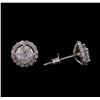 Image 2 : 14KT White Gold 2.73 ctw Diamond Earrings