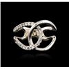 Image 1 : 14KT White Gold 0.28 ctw Diamond Ring