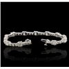 Image 3 : 14KT White Gold 9.93 ctw Diamond Tennis  Bracelet