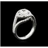 Image 3 : 14KT White Gold 1.60 ctw Diamond Ring
